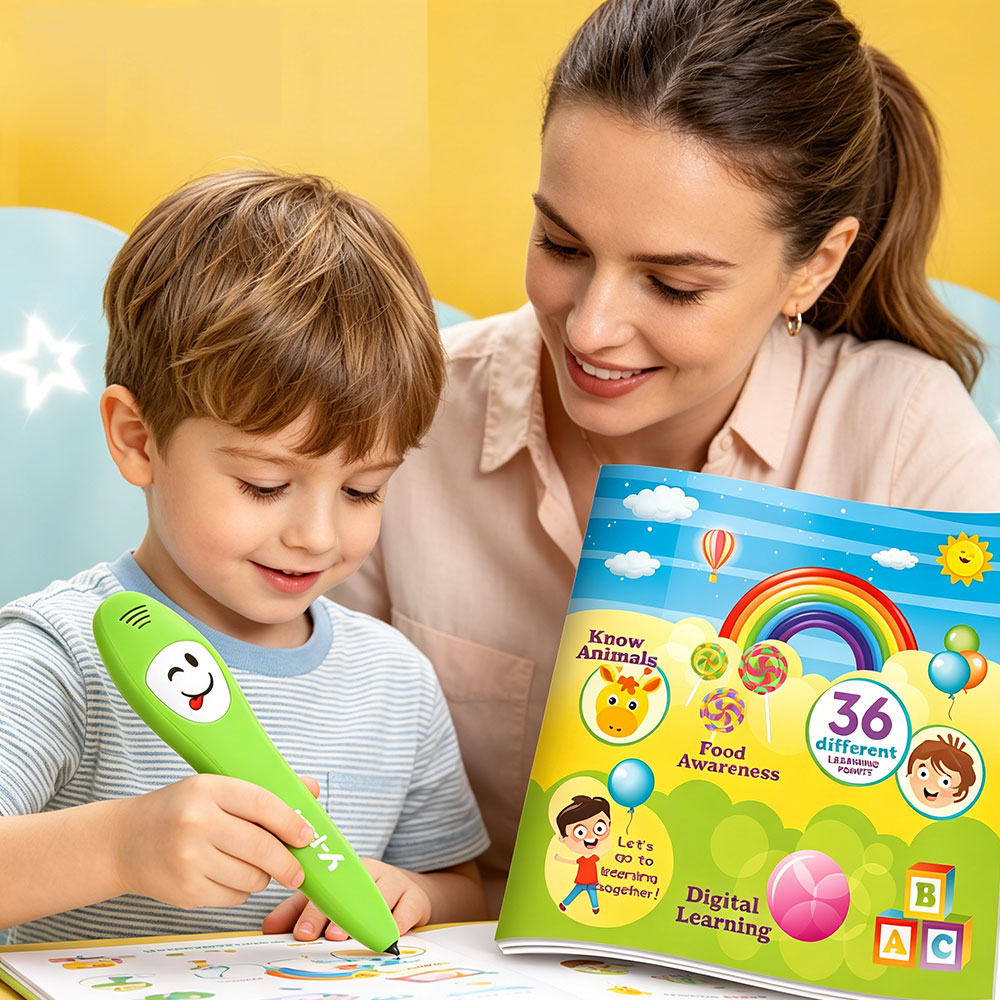 Kids Education Book - قلم تعليمي تفاعلي مع كتب، كتب