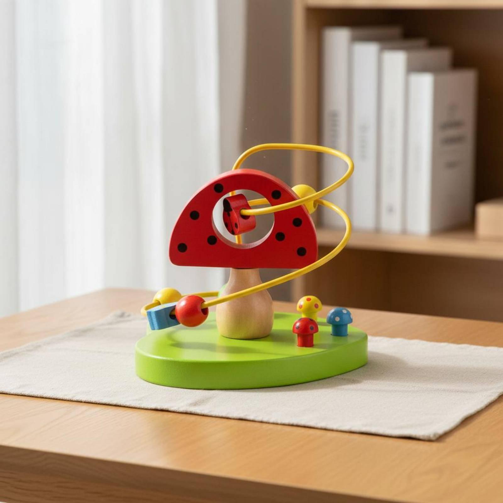 Kids Education Center - لعبة متاهة الخرز الخشبية التعليمية للأطفال