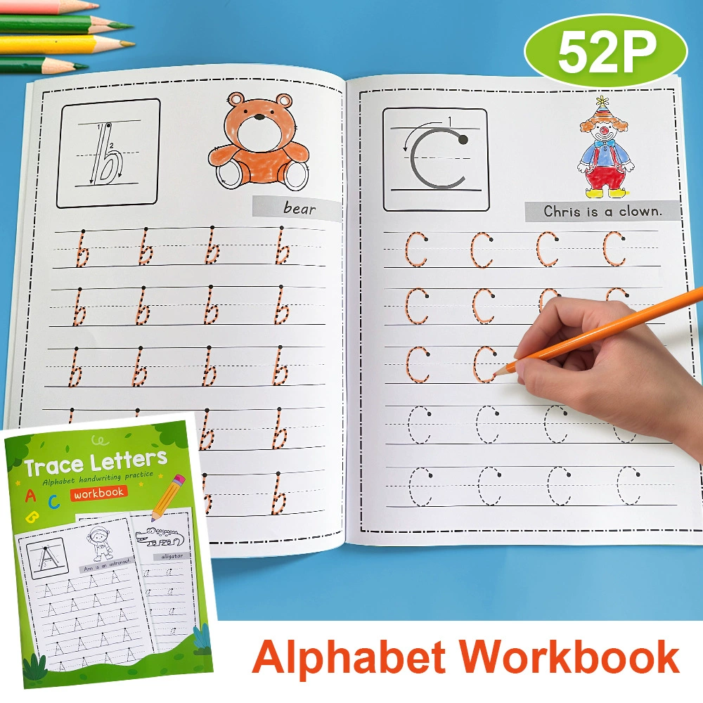 Kids Education Worksheet - كتاب تدريب على تهجئة الحروف الأبجدية