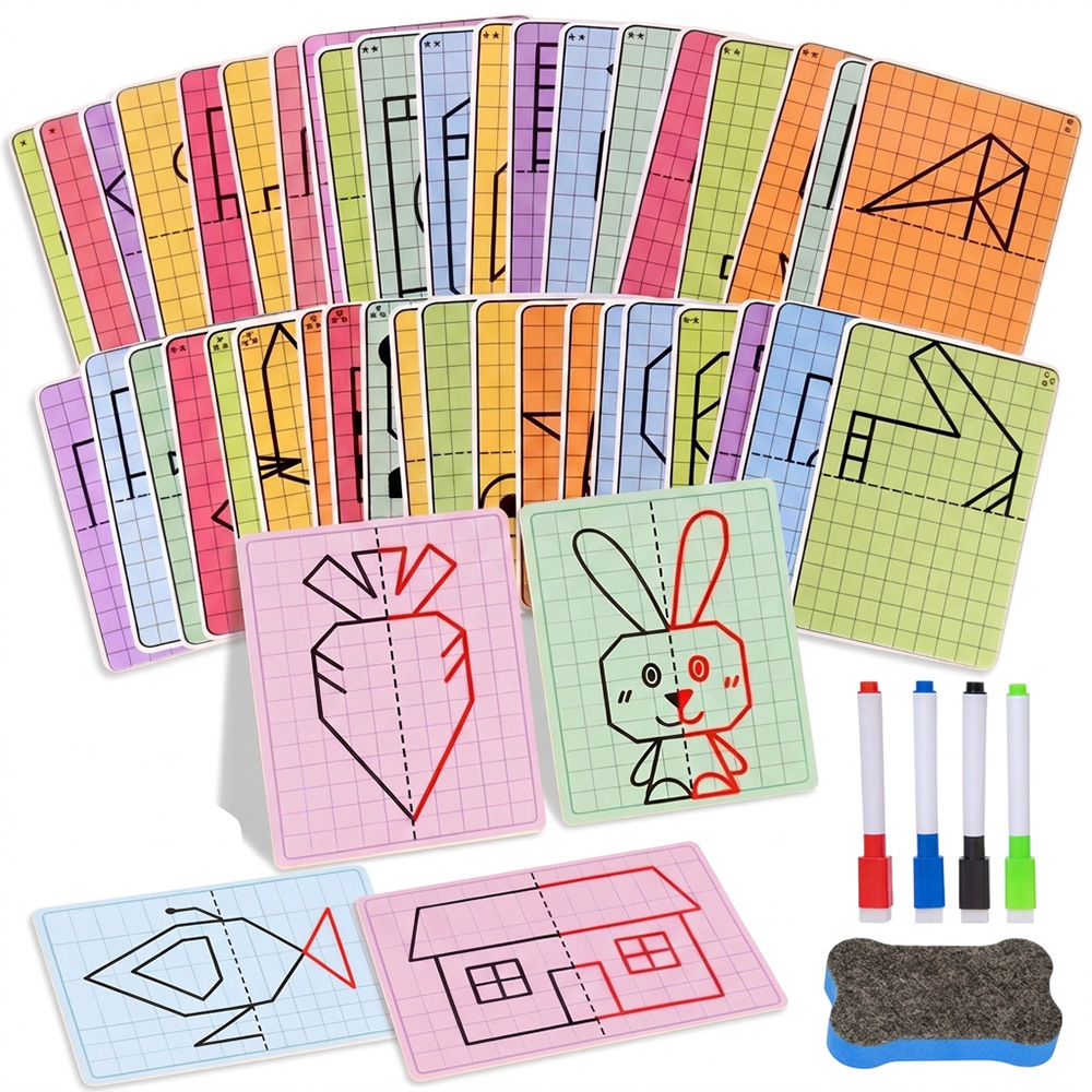 لعبة رسم متناسقة للأطفال بتصمي - مراجعة Kids Educational Workbooks وسعره