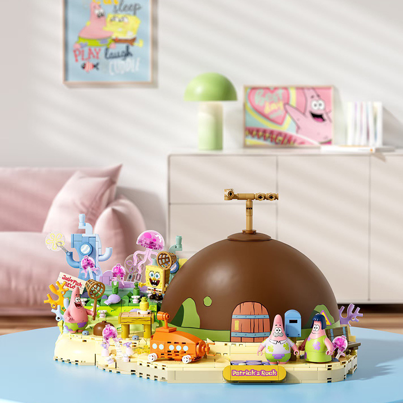 مجموعة مكعبات بناء سبونجبوب با - مراجعة Kids Education Toy وسعره