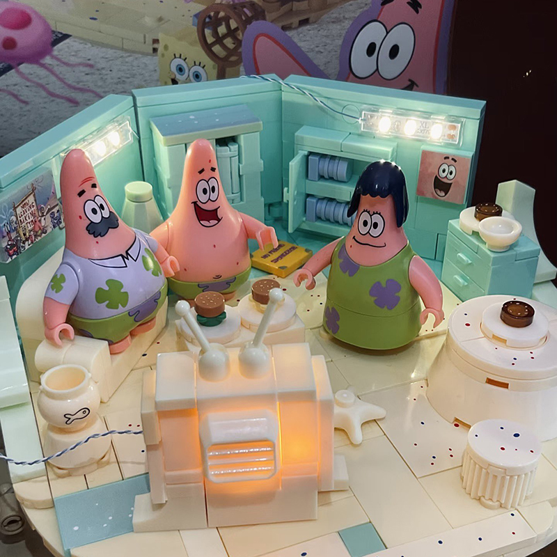 مجموعة مكعبات بناء سبونجبوب با - مراجعة Kids Education Toy وسعره