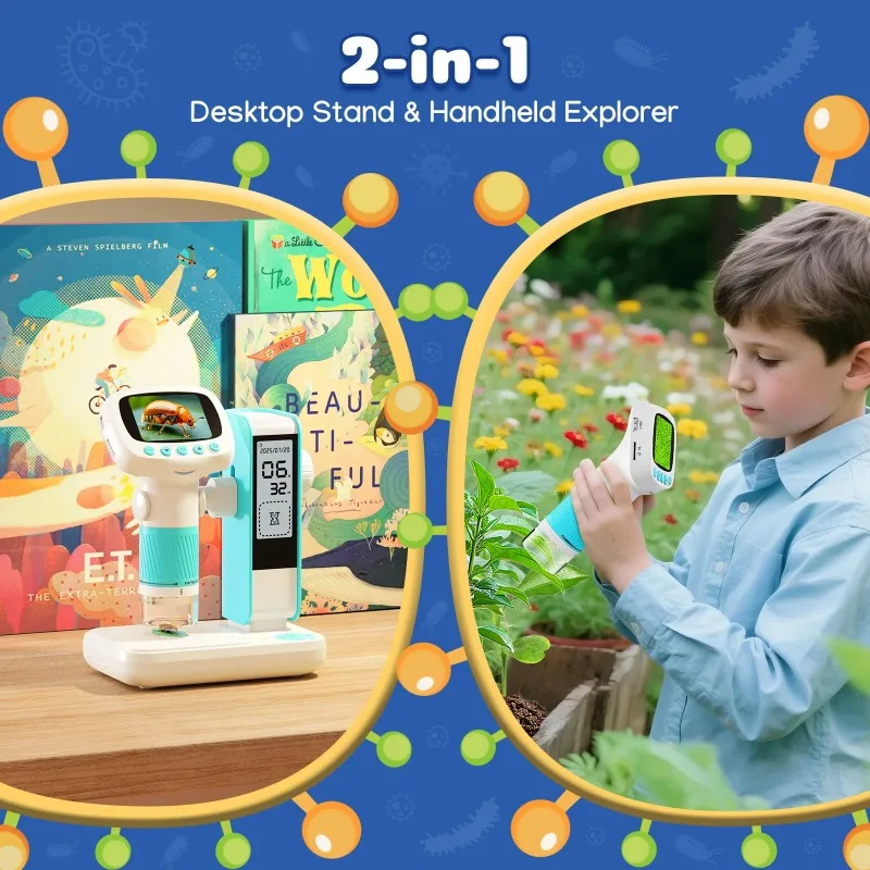 مجهر للأطفال بشاشة 2.0 بوصة وك - مراجعة Education Kids Definition وسعره