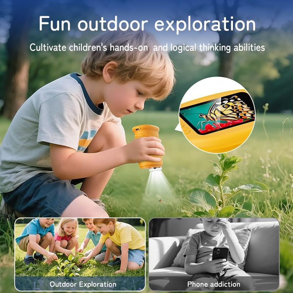مجهر جيب رقمي محمول للأطفال بت - مراجعة Education Kids Definition وسعره
