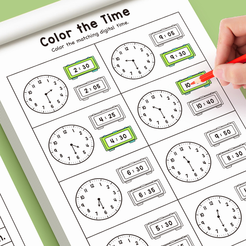 كتاب تعليمي للأطفال لتعلم الوق - مراجعة Kids Education Worksheet وسعره