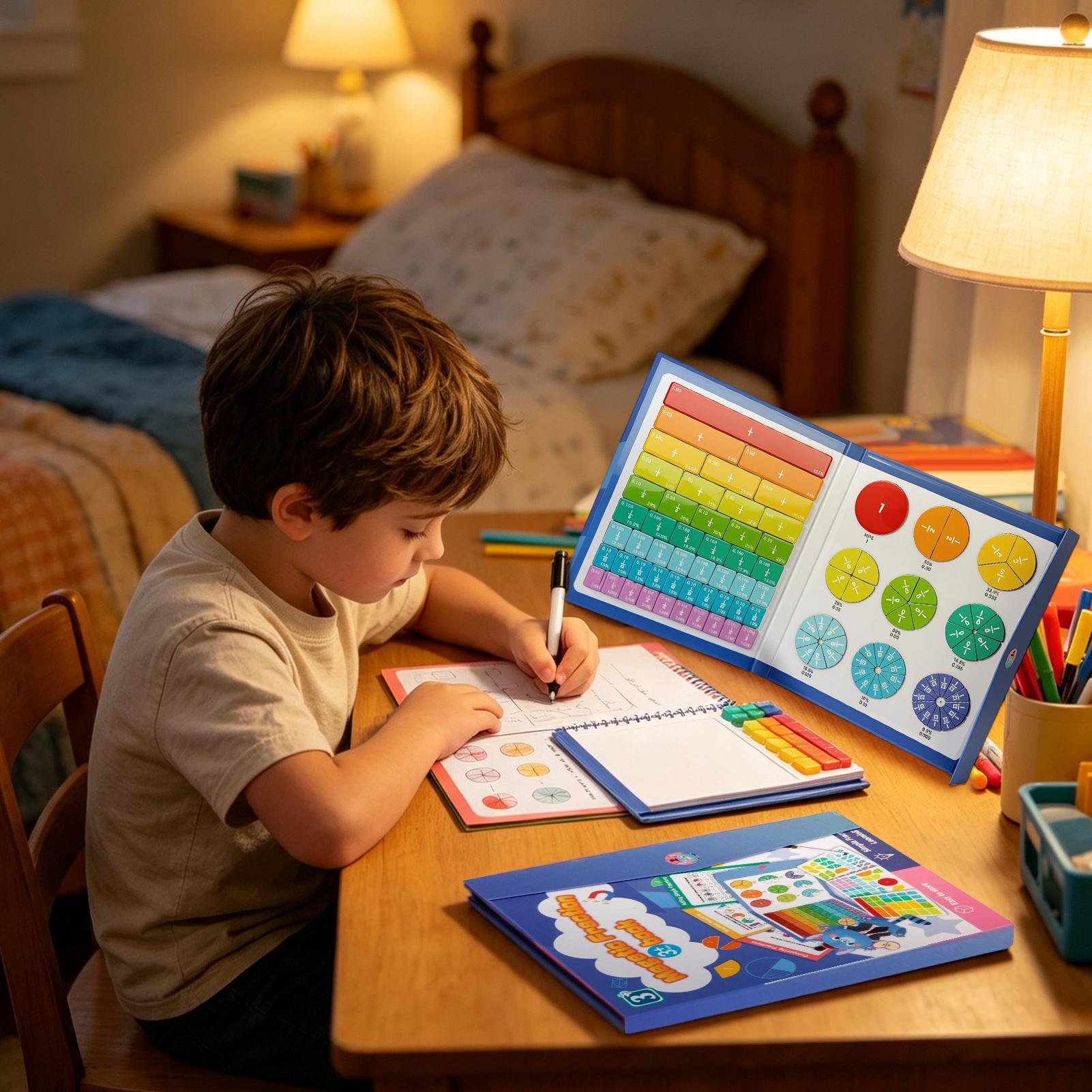 قطع الكسور المغناطيسية - لعبة  - مراجعة Kids Education Center وسعره