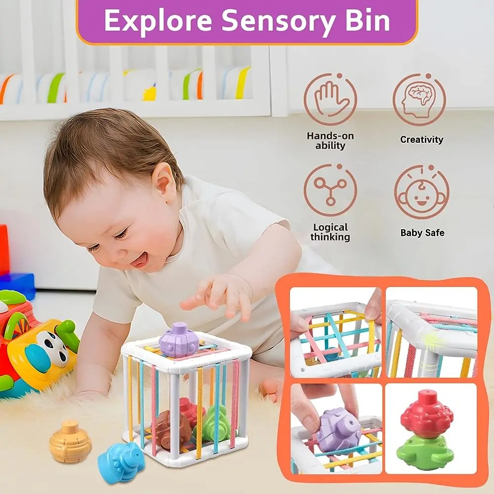 مكعب مونتيسوري ملون بألوان قوس - مراجعة Kids Education Toy وسعره