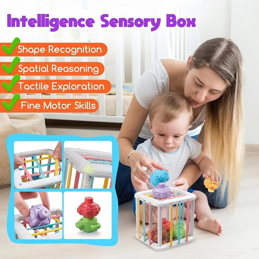 مكعب مونتيسوري ملون بألوان قوس - مراجعة Kids Education Toy وسعره