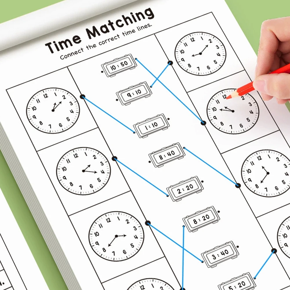كتاب تمارين تعليمي لتعلم الوقت - مراجعة Kids Educational Workbooks وسعره