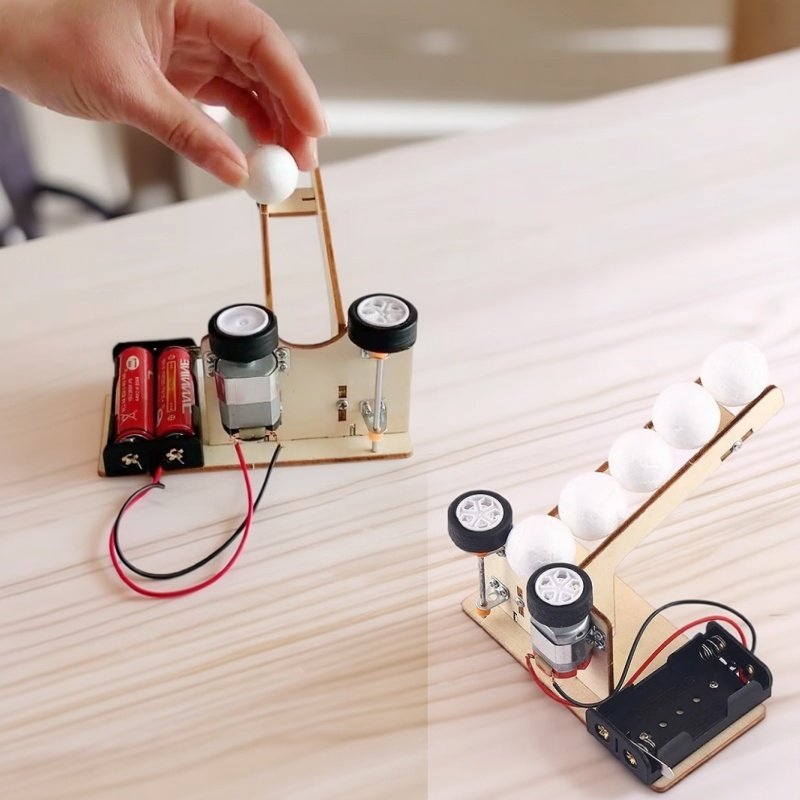 DIY التلقائي آلة خادم الكرة ال - مراجعة Kinetic Kids Education وسعره