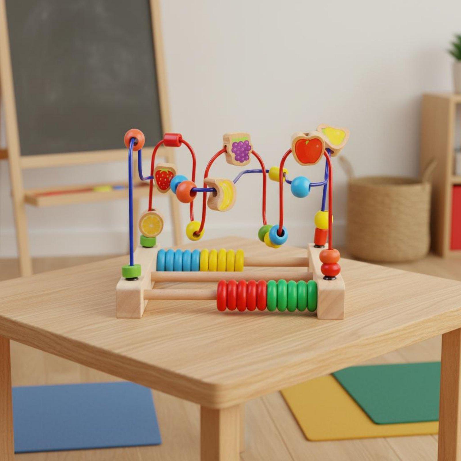 لعبة متاهة الخرز الخشبية التعل - مراجعة Kids Education Center وسعره