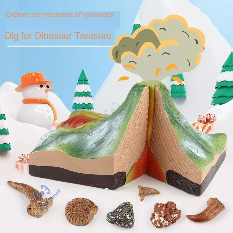 الهرم الاطفال لعبة ديناصور برك - مراجعة Science Kit Volcano وسعره