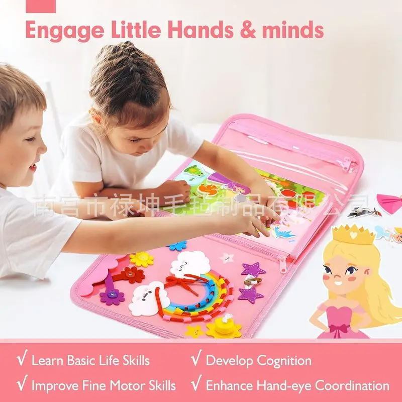 لوحة أنشطة مونتيسوري من اللباد - مراجعة Kids Education Book وسعره