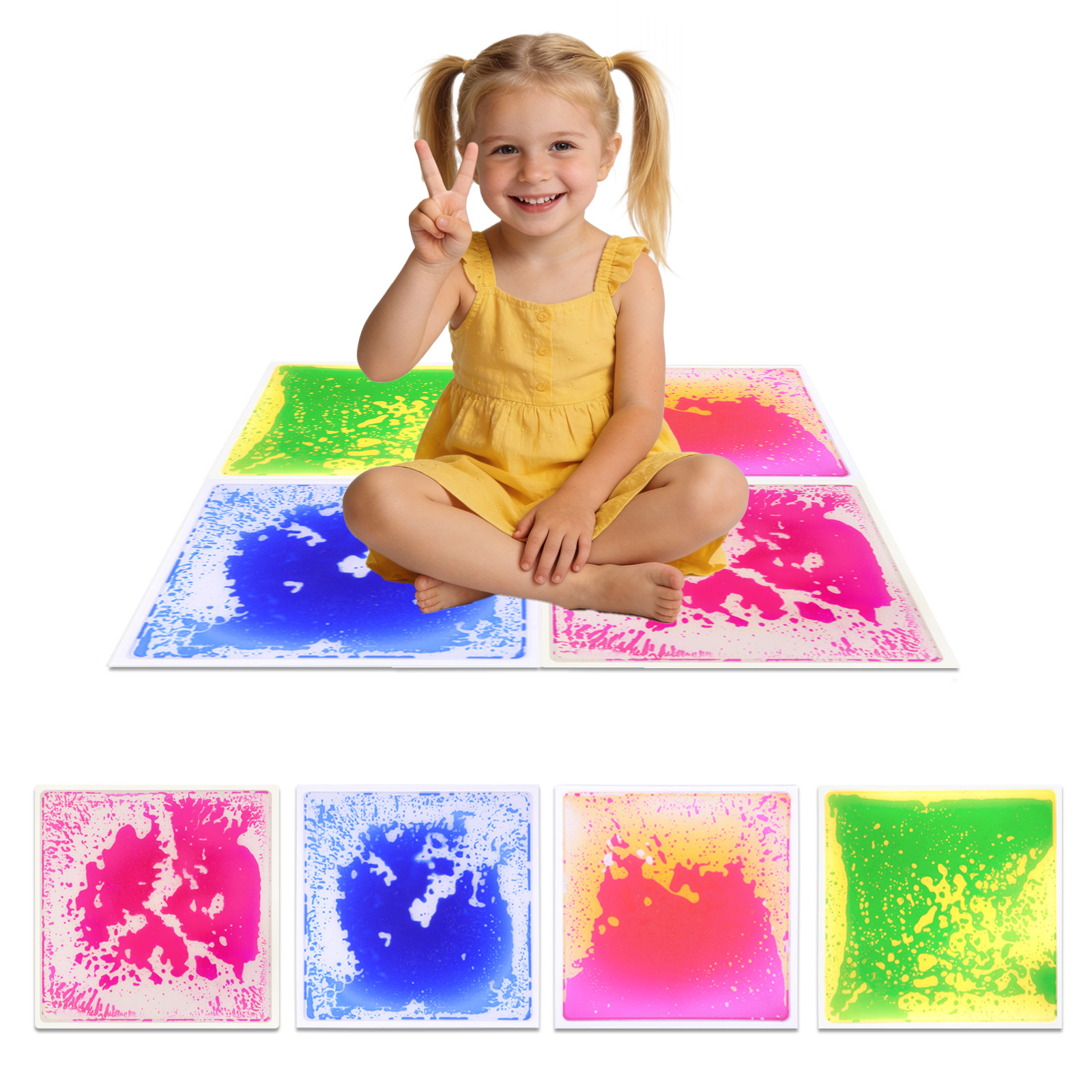 حصيرة حسية مرئية سائلة آمنة ون - مراجعة Kids Education Rug وسعره