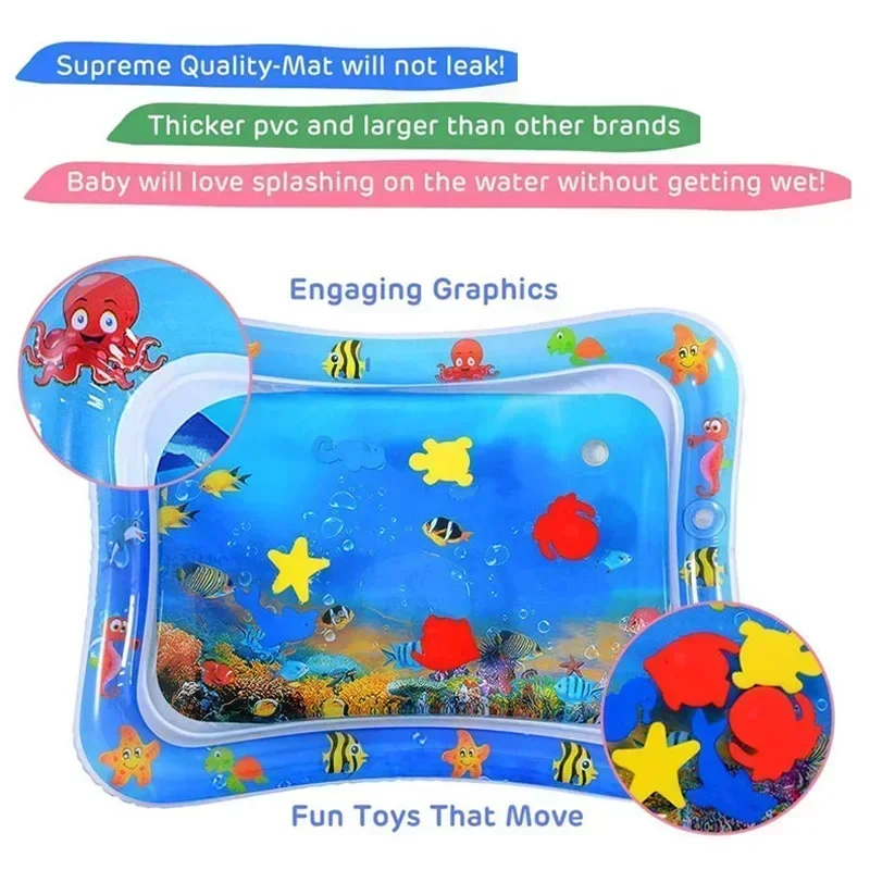 حصيرة لعب مائية قابلة للنفخ من - مراجعة Kids Education Rug وسعره